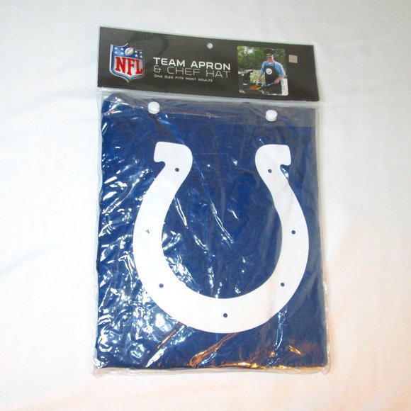 PSG's NFL Indianapolis Colts Team Apron & Chef Hat One Size Fits Most Ad… - Picture 1 of 6